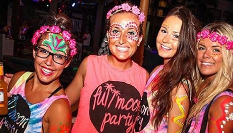 full moon party theme night stag do