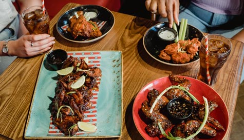 bottomless wings with beers stag do