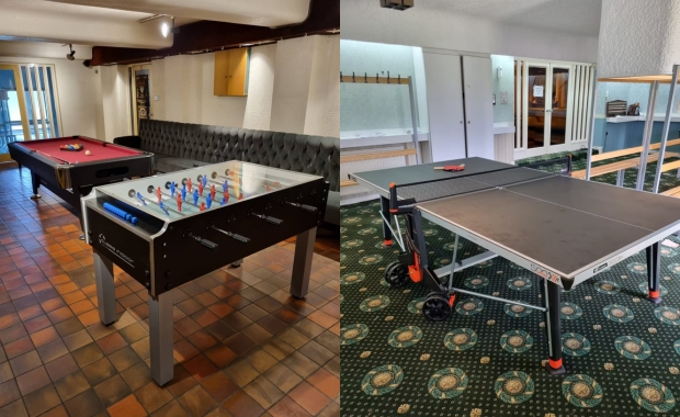 The Games room in Irwell Villa