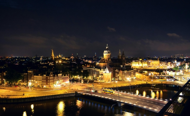 Amsterdam at night